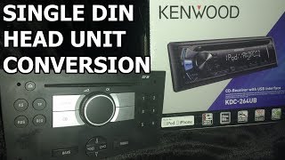 Vauxhall Corsa D 2009-15 Kenwood CD MP3 USB AUX Car Stereo SWC Silver Kit 