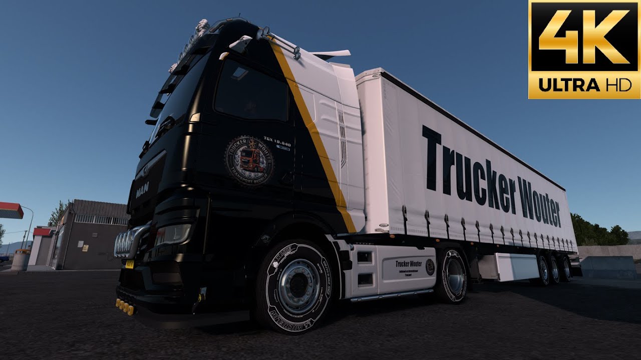 [GAMEPLAY] MAN TGX + custom mirror cams, startup and shutdown sequence