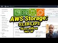 AWS EBS, EFS, S3 storage tutorial Bangla | AWS VPC (Virtual Private Cloud) tutorial.
