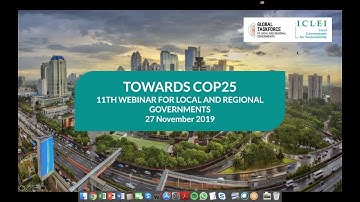 LGMA ICLEI webinar towards COP25 on 27 November 2019 at 10.00 AM (CET)