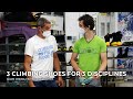 3 climbing shoes for 3 disciplines  adam ondra visited la sportiva