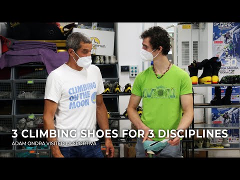 3 climbing shoes for 3 disciplines | Adam Ondra visited La Sportiva