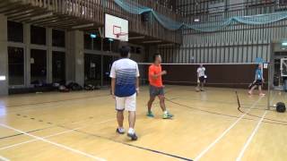 XD 李倢儀/陳緯 vs 李昆軒/林致廷MD2(20150712FUMA Badminton Club)