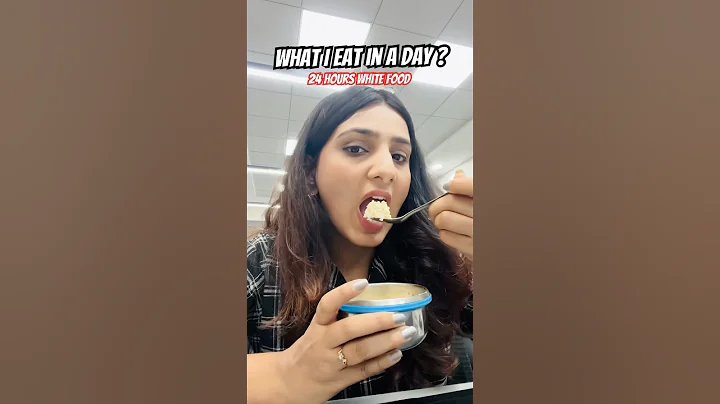What I Eat In A Day:24 Hr white food😍#shorts #whatieatinaday #youtubeshorts #shortvideo #trending