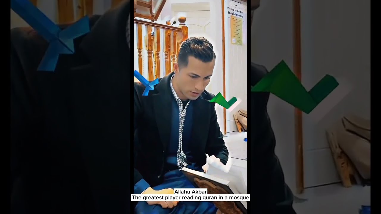 Ronaldo Reciting Quran Inside Mosque Allahuakbar Convertstoislam Islam Greatnews