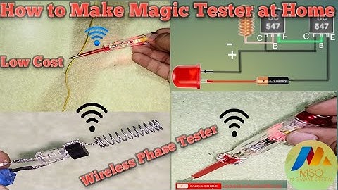 Home made wireless line tester|How to Make Magic Tester || Wireless AC Line Tester At Home||Homemade