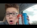 Prime Hydration Energy Drink Blue Raspberry + Orange Mango Review🍊🥭