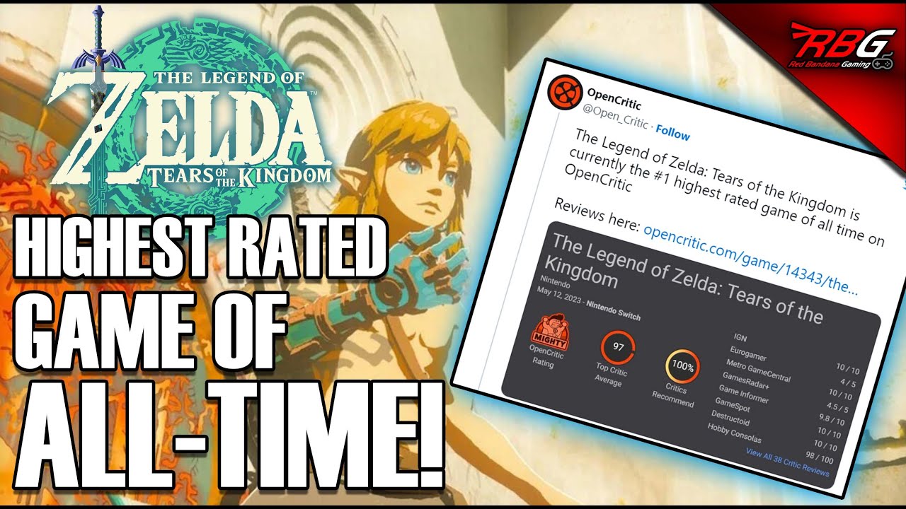 Zelda: Tears of the Kingdom is the highest-rated game of the year