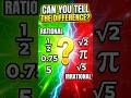Rational vs Irrational Numbers in 30 Seconds! 🤯 | Class 9 Math #Shorts