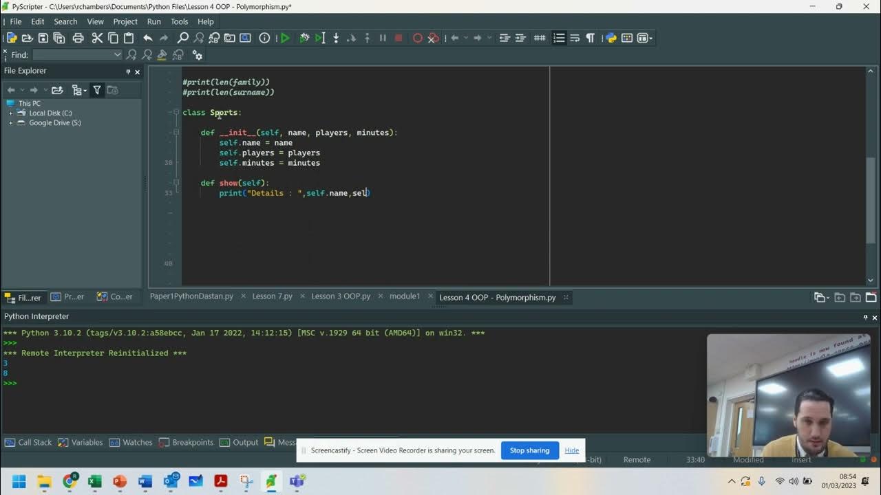 Intro to OOP (Object Oriented Python 3.10) - Lesson 4 - Polymorphism ...