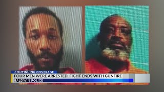 Four arrested in Baldwin shooting investigation