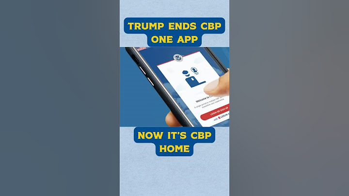 New CBP Home App - Deport Yourself
