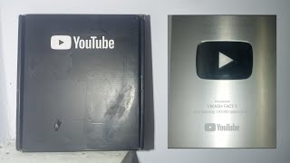 Silver Play Button Unboxing Pressemed to VIKASH FACT 1 For passing 100,000 subscribers YouTube ?