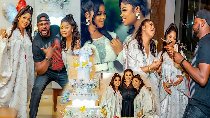 POPULAR ACTOR, ODUNLADE ADEKOLA SURPRISE ENIOLA AJAO AND TWIN SISTER ON THEIR BIRTHDAY