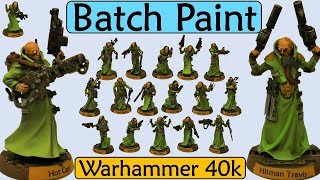 Batch Painting Warhammer 40k Necromunda Delaque