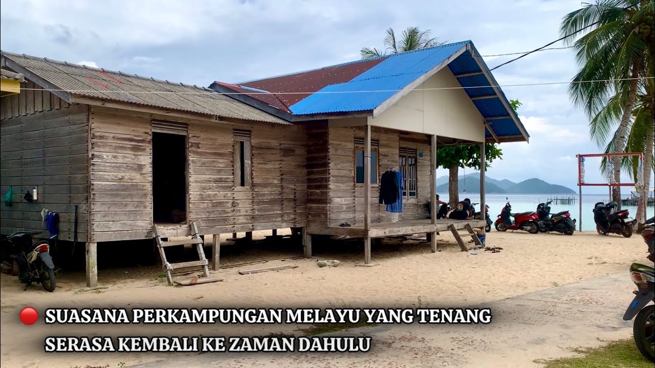 SUASANA TENANG DI KAMPUNG MELAYU PULAU JEMAJA, MENGINGATKAN KITA DI ZAMAN DAHULU DI TAHUN 80an
