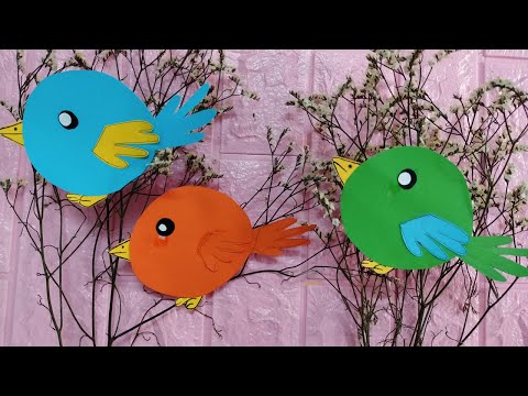 Video cách cắt hình con chim bằng giấy thủ công - youtube