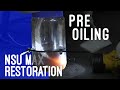 Flushing a Motorcycle Engine Oil System  1953 NSU Max 250 Restoration