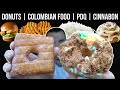 Donuts  colombian food  pdq  cinnabon  wicked cheat day 106