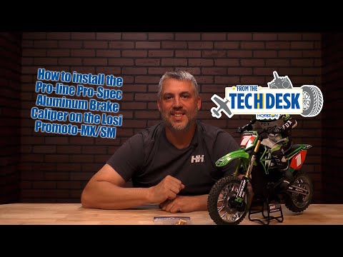 How to install the Pro-line Pro-Spec Aluminum Brake Caliper on the Losi Promoto-MX/SM