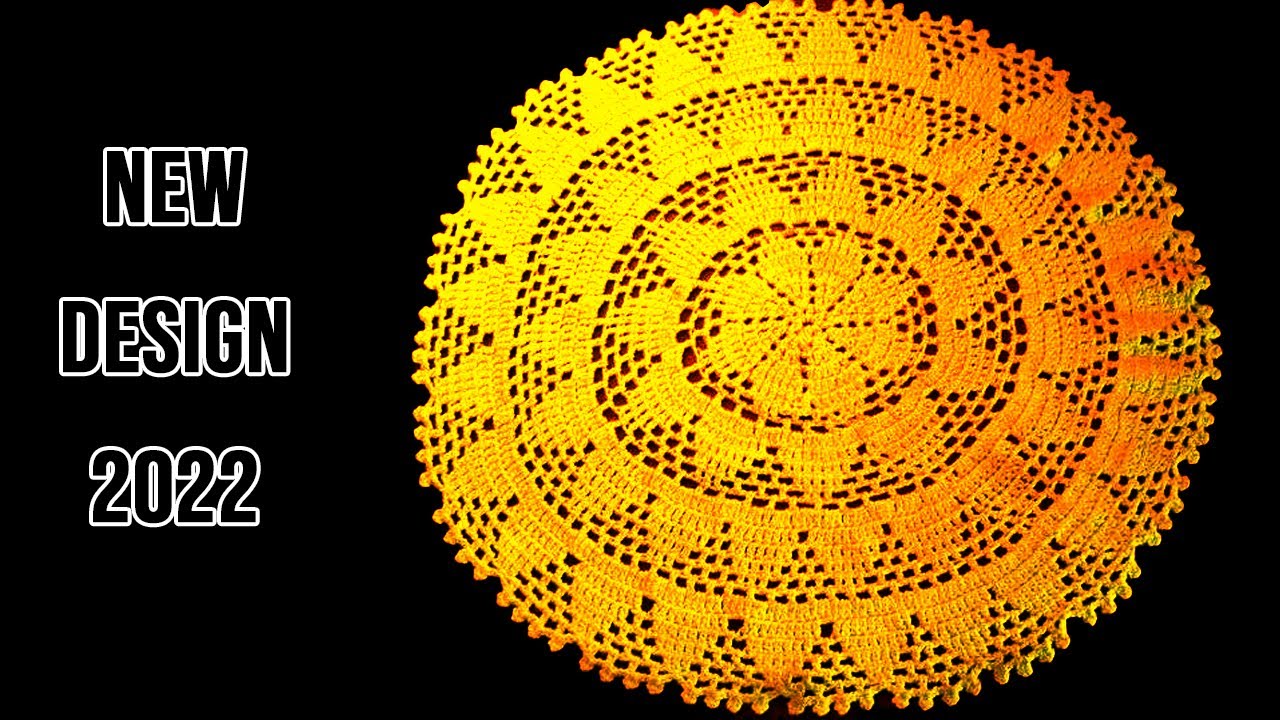 Crochet Design ( Thalposh / Table Cloth / Placemat / Doily ) in Hindi & Urdu - Woolen Craft 