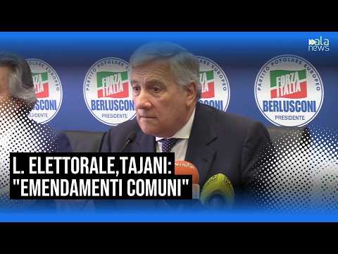 Video L. elettorale, Tajani: Emendamenti frutto del lavoro parlamentare di centrodestra