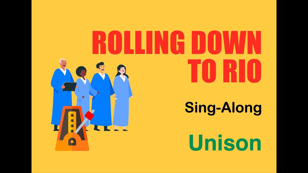 Sing Along Rio Rolling Down To Rio (German) | E♭Major | 108 bpm | Sing-Along - YouTube