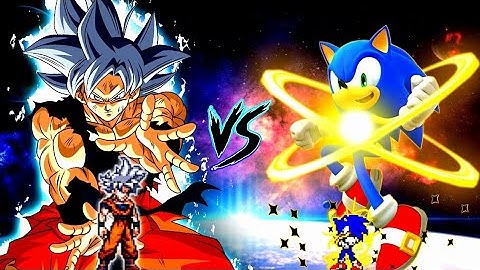 Son Goku DBS V7 OP (all form) VS Sonic Chaos V3 RN OP (all form) in Jump Force Mugen