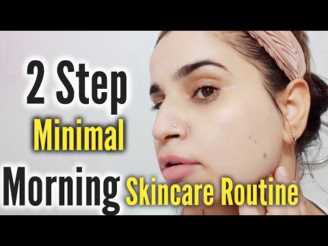 2 step Minimal MORNING SKINCARE Routine for Dark Spots - YouTube