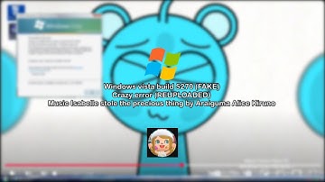 Windows Vista build 5270 crazy error full version (reuploaded) (read the description)