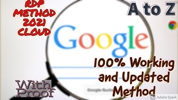 FREE GOOGLE CLOUD RDP METHOD 2021 #RDP Rdp Free vps free