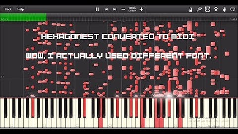 Hexagonest Converted to MIDI
