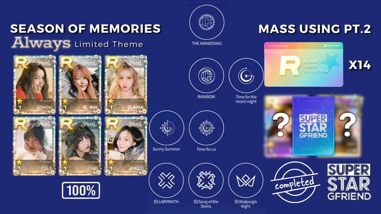 [4K] [SuperStar GFRIEND] Mass Using R Grade Card Selectors! 💳 (Pt.2: February) @gfrdofficial​