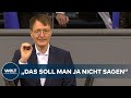 HISTORISCHE WORTE: Karl Lauterbach erklärt Kampf gegen Corona-Pandemie zum obersten Ziel