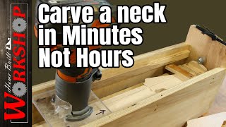 How to Quickly Carve a Guitar Neck | Building the Temple Guitars Router Jig