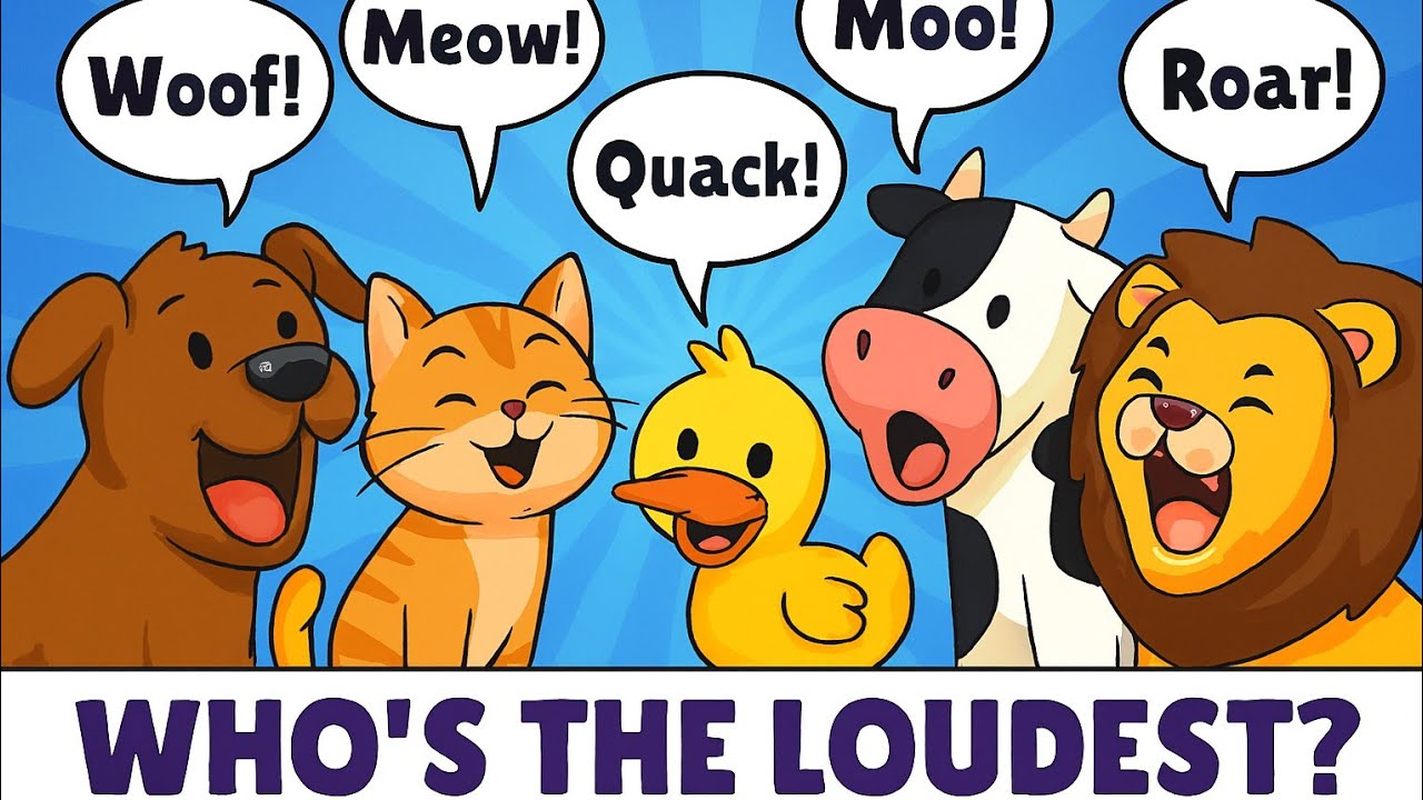 Learn animal sounds! Учим звуки животных!