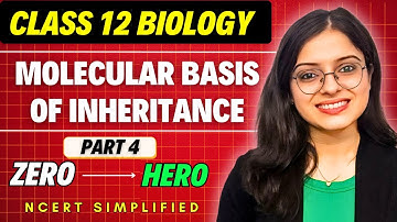 Molecular Basis of Inheritance Part 4 | Class 12 Biology Chapter 5 | Board Exam 2025 & NEET 2025