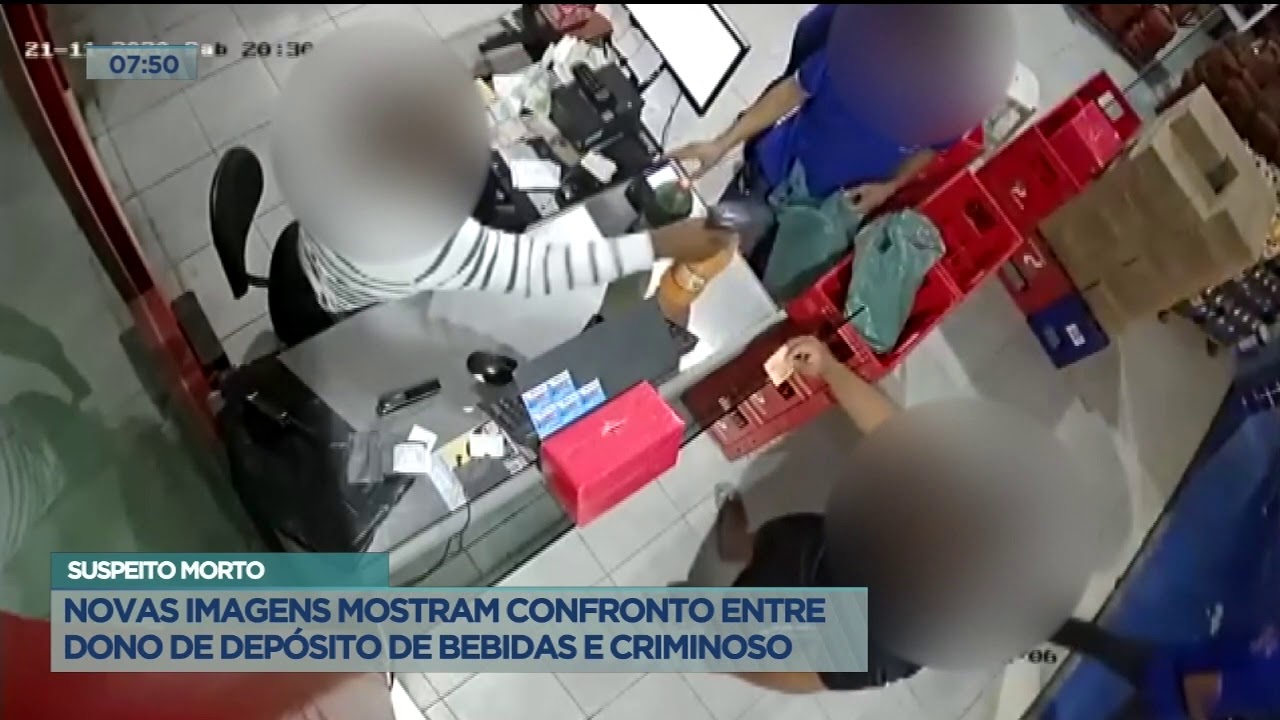 Dono de depósito de bebidas reage a assalto e mata suspeito