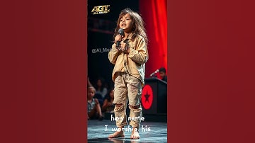 Thumbnail of Such a poor girl stuns AGT judges! When she sings, audience in tears #talent #agt #amen #shorts #sad