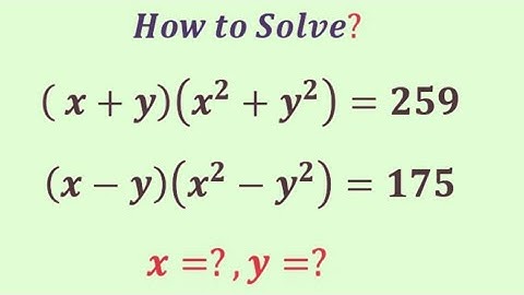 A Mind-Blowing Algebra  Equation | Olympiad  Question | x=?,y=?