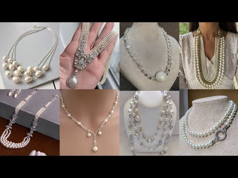 Pearl Meets Silver Most Beautiful Elegant Necklace Designs Of The Year