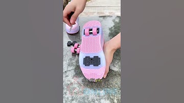 Biến đôi giày bình thường thành đôi giày trượt #shorts