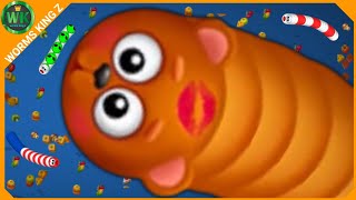 🐍Worms Zone.io 🔥 #90 – Cake vs Fruit Party | Top 1 on the Map 💯 Best Gameplay! screenshot 4
