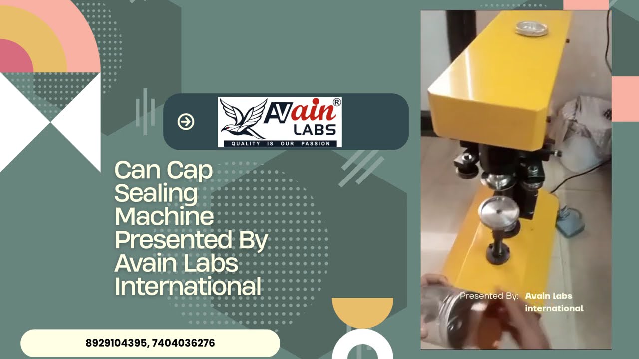 Avain Labs Can Cap Sealing Machine   