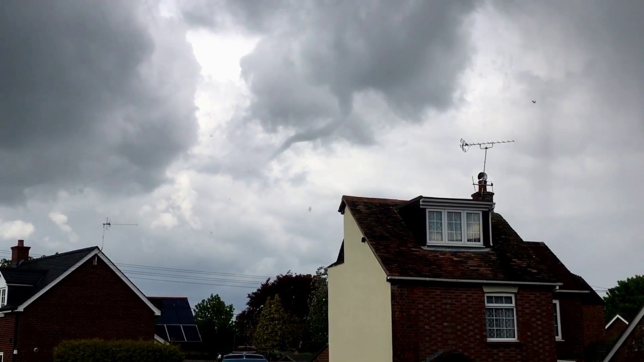 storm radar funnel cloud over Dorset, 1st May 2017
