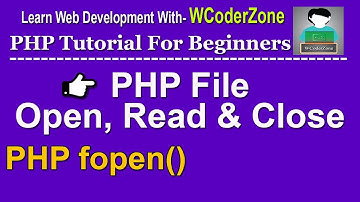 php file open read and close ||  php fopen function – 1