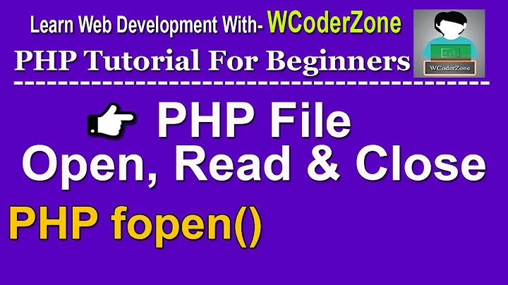 php file open read and close ||  php fopen function – 1