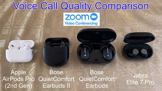 Apple AirPods Pro 2 vs Bose QC Earbuds 2 &amp; 1 vs Jabra Elite 7 Pro | Call Quality Comparison Review