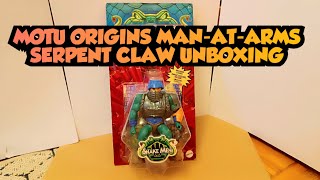 MOTU ORIGINS Man-at-arms Serpent Claw UNBOXING