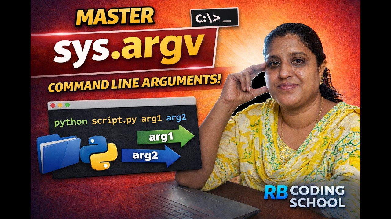 Python command line argument in tamil | Python Data science series ...
